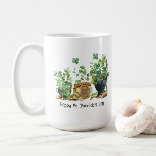 Café Caneca do Dia Feliz de São Patrício