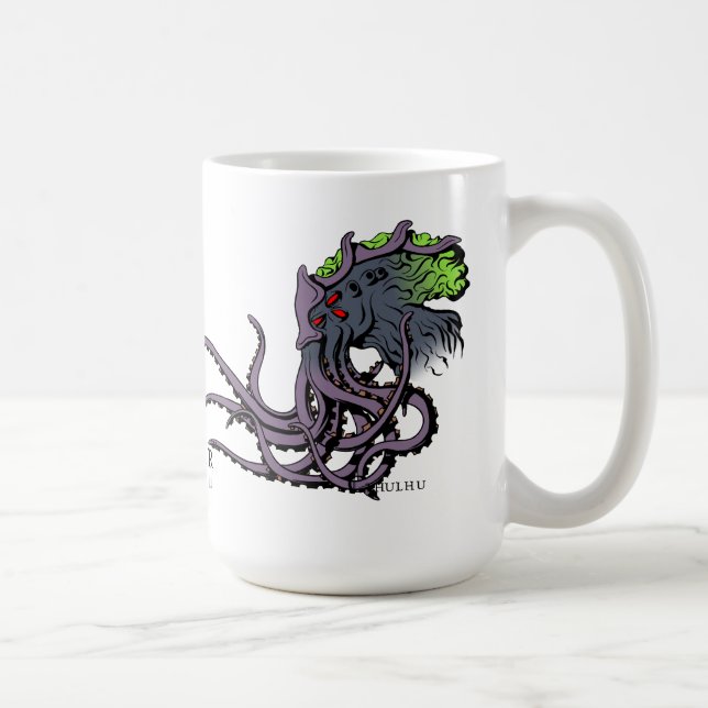 Café Caneca do dom de Lovecraftian: Tinta da cor de (Direita)