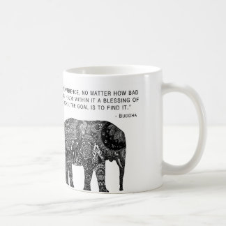 Café Caneca do elefante de Buddha da sabedoria