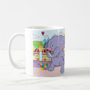 Café Caneca do elefante do urso & do guerreiro de