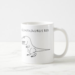 Café Caneca do esboço de Grumpasaurus Rex