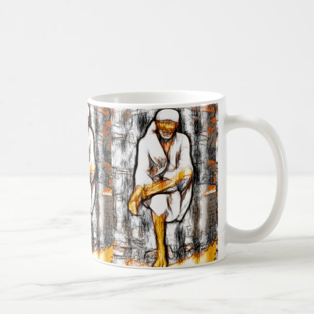 Café Caneca do esboço do babá de Sai (Direita)