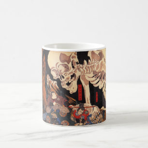 Café Caneca do esqueleto de Kuniyoshi