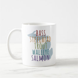 Café Caneca do Estado da Luva de Pesca de Michigan