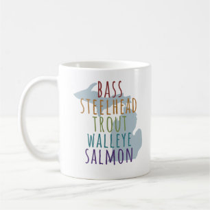 Café Caneca do Estado da Luva de Pesca de Michigan