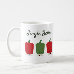 Café Caneca do feriado do Natal das pimentas de Jingle