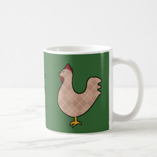 Café Caneca do galo da arte popular de Argyle