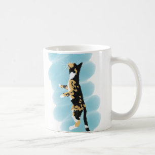 Café Caneca do gato de chita