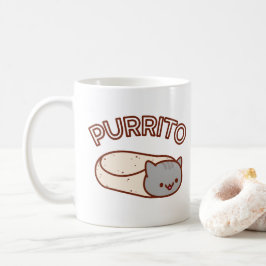 Café Caneca do gato de PURRITO - Burrito do gato