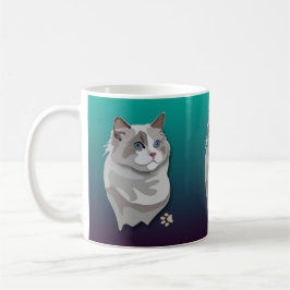 Café Caneca do gato do gatinho de Ragdoll