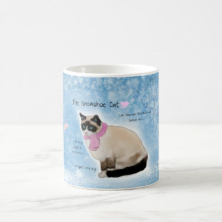 Café Caneca do gato do sapato de neve