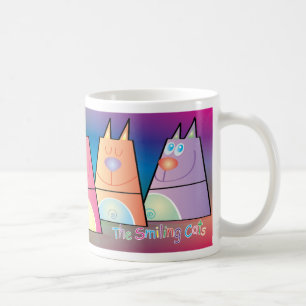 Café Caneca do gato - os gatos de sorriso