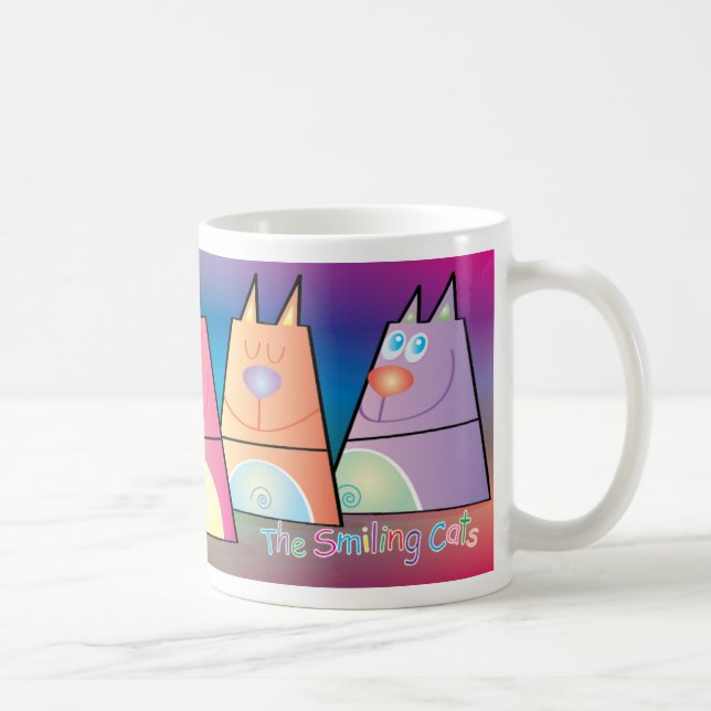 Café Caneca do gato - os gatos de sorriso (Direita)