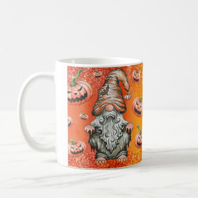 Café Caneca do Gnome de Halloween (Esquerda)