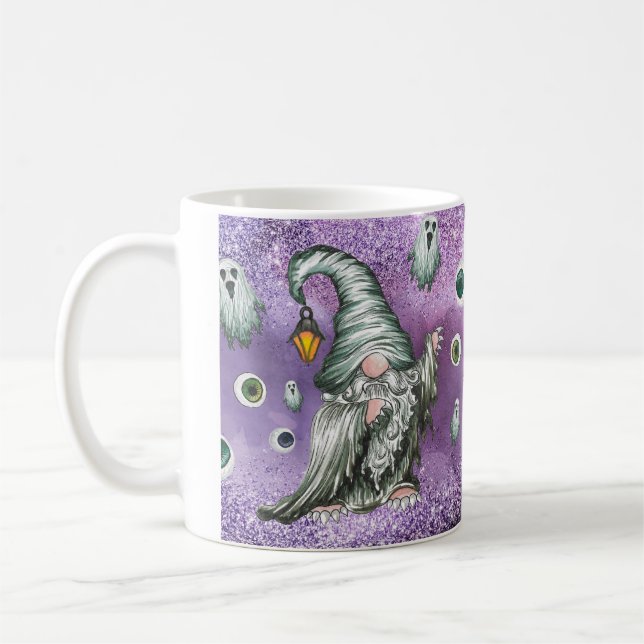 Café Caneca do Gnome de Halloween (Esquerda)