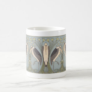 Café Caneca do guindaste de Nouveau da arte