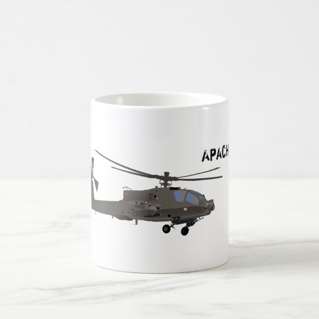 Café Caneca do helicóptero de AH-64 Apache (Centro)
