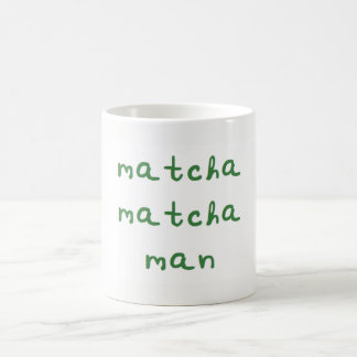 Café Caneca do homem de Matcha Matcha
