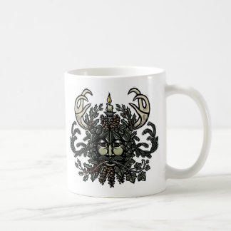 Café Caneca do homem verde de solstício de inverno