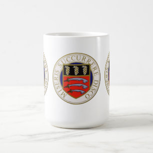Café Caneca do hospital de Middlesex (com crachá