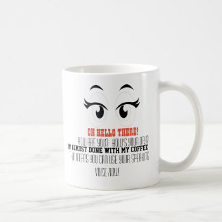 Café caneca do humor de dois lados para cada ocasião