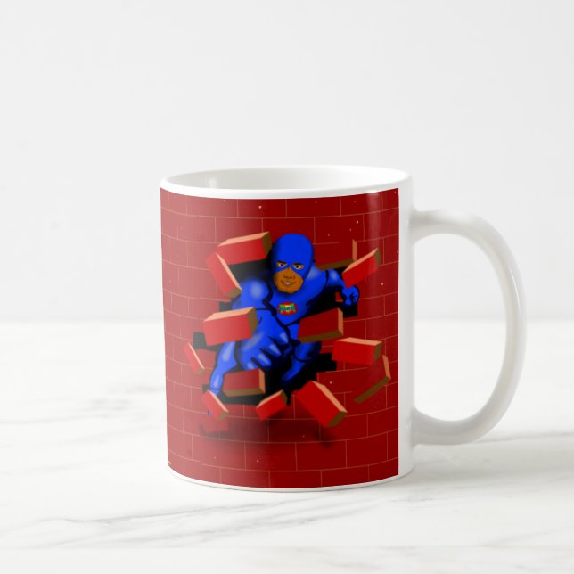 Café Caneca do impacto de Brickwall do Dangerman (Direita)