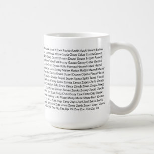 Café Caneca do jogo de palavras - DESIGN NOVO da lista