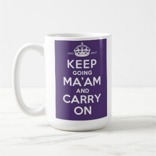Café Caneca do jubileu de diamante da rainha - mantenha