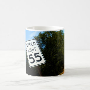 Café Caneca do limite de velocidade 55