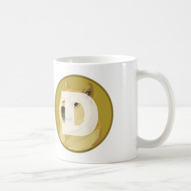 Café Caneca do logotipo 325ml de Dogecoin (Direita)