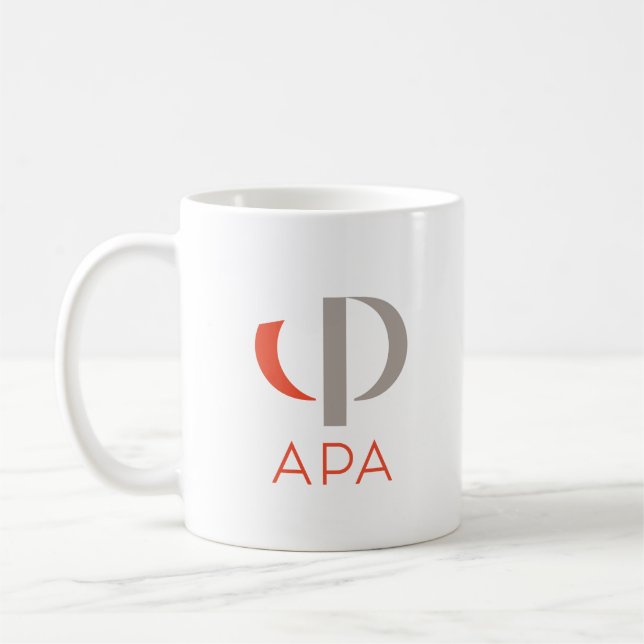 Café Caneca do logotipo de APA (Esquerda)