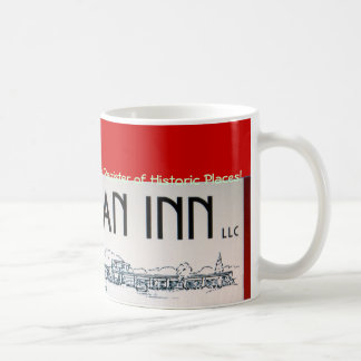 Café Caneca do logotipo do aniversário da pensão de