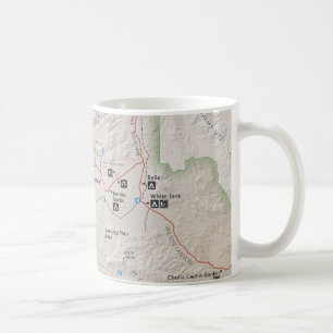 Café Caneca do mapa da árvore de Joshua
