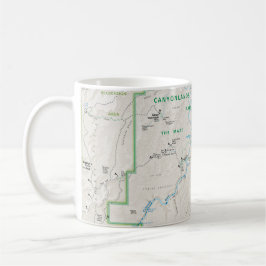 Café Caneca do mapa de Canyonlands (Utá)