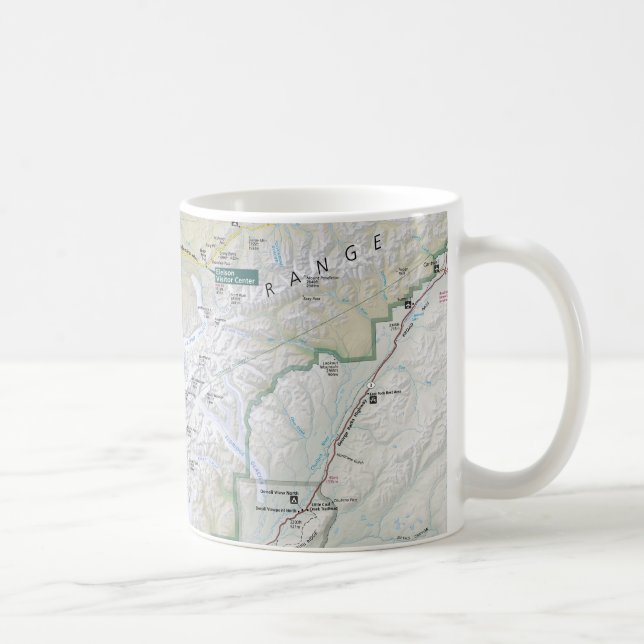 Café Caneca do mapa de Denali (Alaska) (Direita)