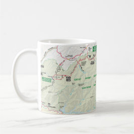 Café Caneca do mapa de Great Smoky Mountains