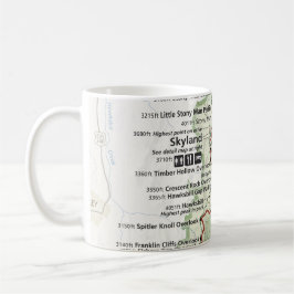 Café Caneca do mapa de Shenandoah