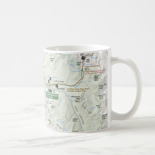 Café Caneca do mapa de Yosemite (Direita)