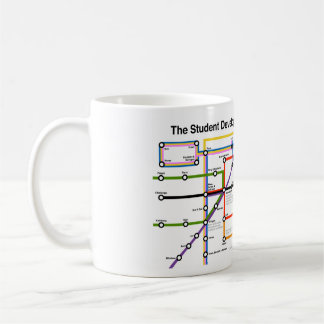 Café Caneca do mapa do sistema de transporte do