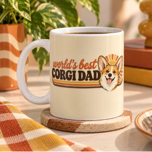 Café Caneca do Melhor Pai de Corgi do Mundo Pai de Ca