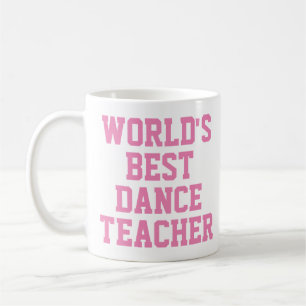 Café caneca do melhor professor de dança do mundo