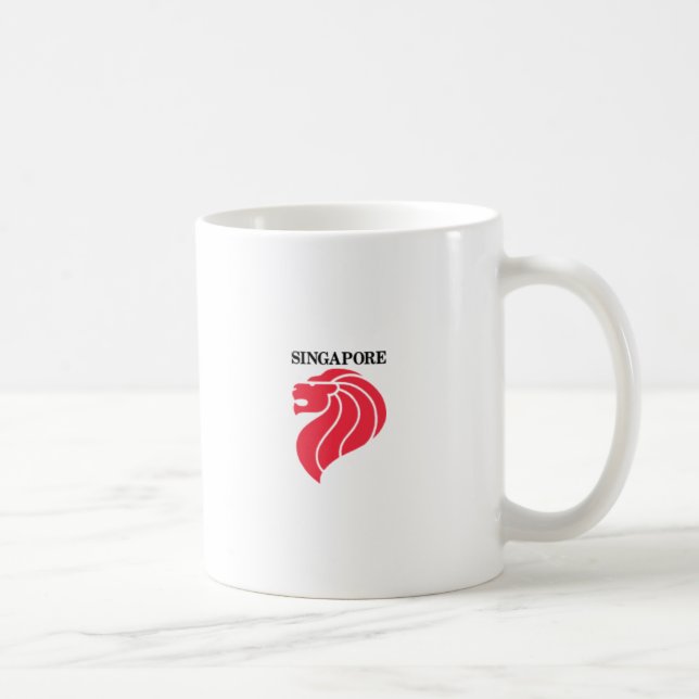 Café caneca do merlion de singapore (Direita)