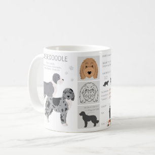 Café Caneca do mix de cachorro Aussiedoodle