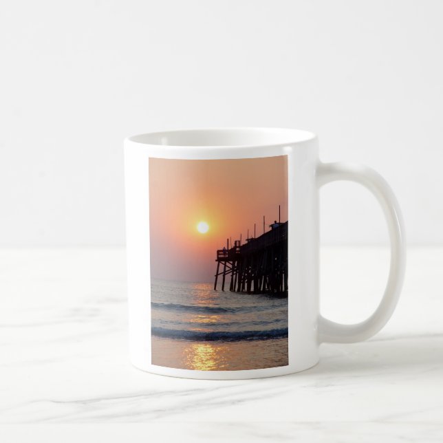 Café Caneca do nascer do sol do cais de Daytona Beach (Direita)