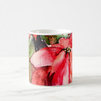Café Caneca do Natal de 3 poinsétias