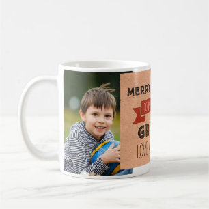 Café Caneca do Natal do vovô da foto do papel de