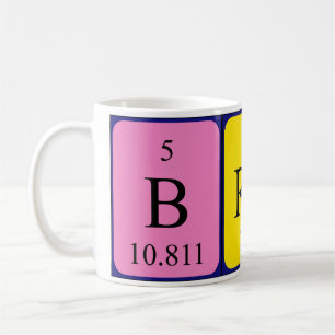 Café Caneca do nome da mesa periódica de Brady