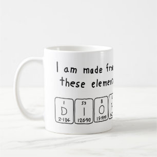 Café Caneca do nome da mesa periódica de Dion