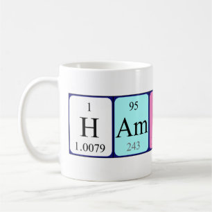 Café Caneca do nome da mesa periódica de Hamish