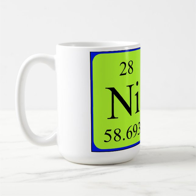 Café Caneca do nome da mesa periódica de Nico (Esquerda)